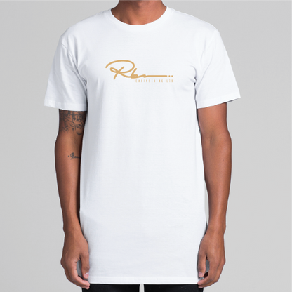 RBM SIGNATURE Mens White Classic Tee short sleeve