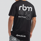 RBM ENG Mens Black Classic Tee  Short Sleeve