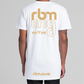 RBM ENG Mens White Classic Tee  Short Sleeve