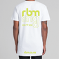 RBM ENG Mens White Classic Tee  Short Sleeve