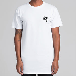 RBM SML ENG Mens White Short Sleeve Tees