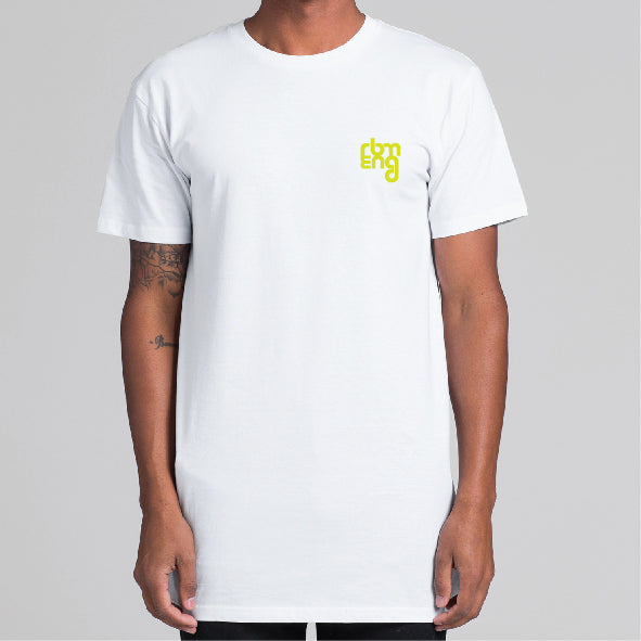 RBM SML ENG Mens White Short Sleeve Tees