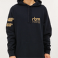 RBM RACING STACKED LOGO Black Long Sleeve Hoodie