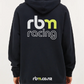 RBM RACING STACKED LOGO Black Long Sleeve Hoodie