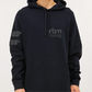 RBM RACING STACKED LOGO Black Long Sleeve Hoodie