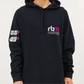 RBM RACING STACKED LOGO Black Long Sleeve Hoodie