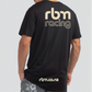 RBM RACING LONG LOGO Mens Black Classic Tee