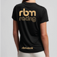 RBM RACING LOGO Women Black Short Sleeve Tees