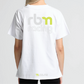 RBM RACING LOGO Women White Short Sleeve Tees