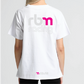 RBM RACING LOGO Women White Short Sleeve Tees